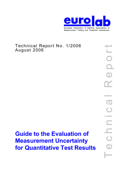 Guide to the Evaluation of Measurement Uncertainty for