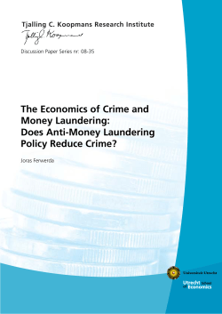 The Economics of Crime and Money Laundering: Does Anti