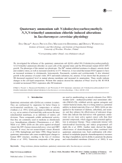 Quaternary ammonium salt N - Indian Academy of Sciences
