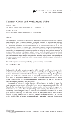 Dynamic Choice and Nonexpected Utility