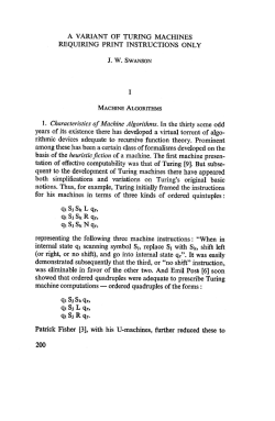 200 A VARIANT OF TURING MACHINES REQUIRING PRINT