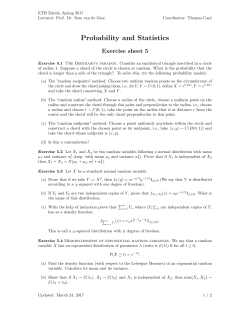 Probability and Statistics