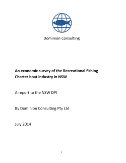 An economic survey of the recreational fishing charter boat industry