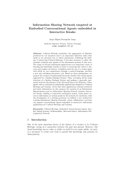 Information Sharing Network targeted at Embodied