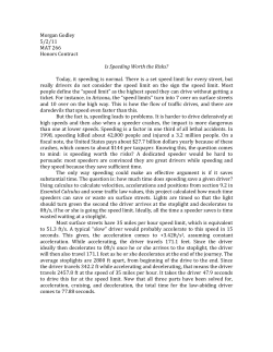 Is Speeding Worth the Risks?