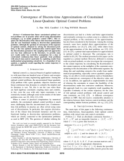 Convergence of Discrete-time Approximations of Constrained Linear
