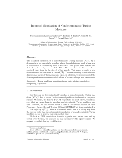 Improved Simulation of Nondeterministic Turing Machines