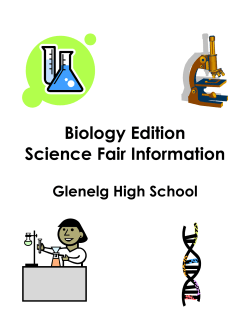 Science Fair Packet for GT Biology