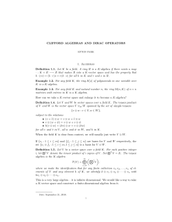 Introduction to Clifford algebras