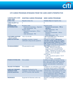 citi cards program upgrades from the card user`s