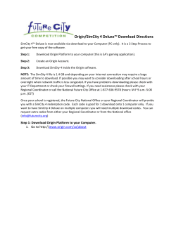 Origin/SimCity 4 Deluxe&trade; Directions