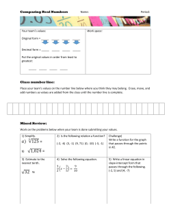 G.06 Comparing Real Numbers