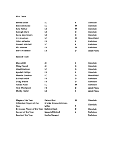 First Team Emma Miller SO F Glendale Brooke