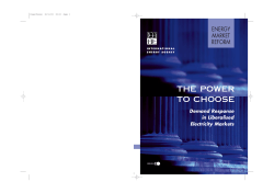 The Power to Choose -- Demand Response in