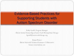 Evidence-Based Practices for Supporting Students with Autism