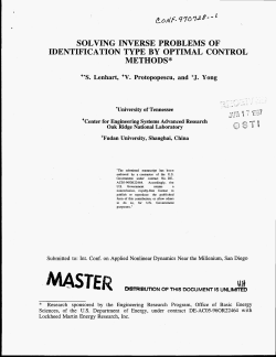 Solving inverse problems of identification type by optimal control