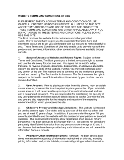 Terms and Conditions