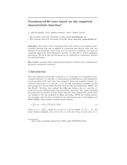 Goodness-of-fit tests based on the empirical characteristic function&lowast;