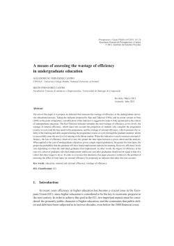 A means of assessing the wastage of efficiency in