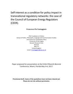 Self-interest as a condition for policy impact in transnational