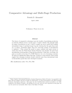 Comparative Advantage and Multi-Stage Production
