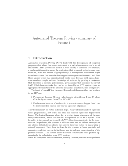Automated Theorem Proving