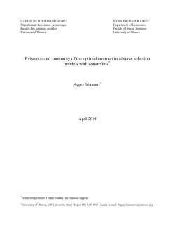 Existence and continuity of the optimal contract in adverse selection