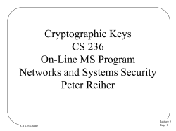 Introduction CS 239 Security for Networks and System Software
