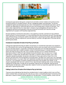 Dealing with board members who don`t play by the rules