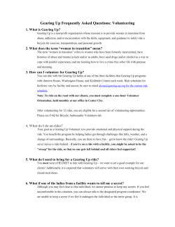 Questions? Check out the Volunteer FAQs.