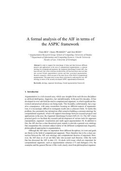 A formal analysis of the AIF in terms of the ASPIC framework