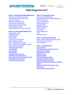 RSNA Diagnosis Live&trade;