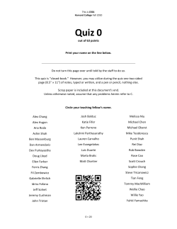 Quiz 0
