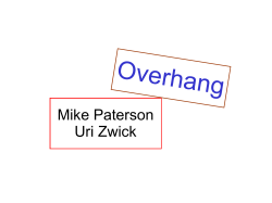 Mike Paterson Uri Zwick