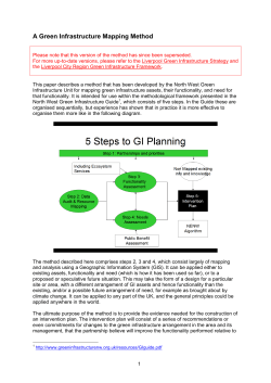 A Green Infrastructure Mapping Method