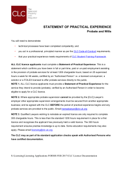 probate qualification - Council for Licensed Conveyancers