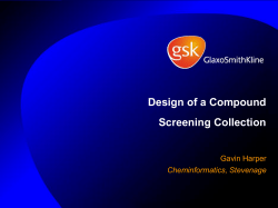 Quantitative Strategic Design of the HTS Compound Collection