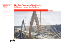 The Tax Function of the Future