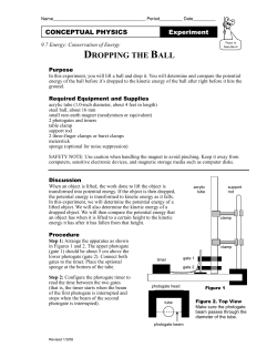 Dropping the Ball