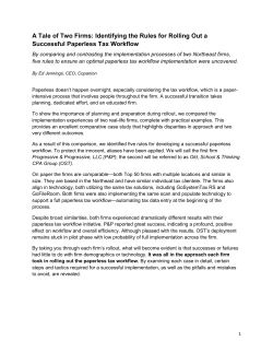 A Tale of Two Firms: Identifying the Rules for