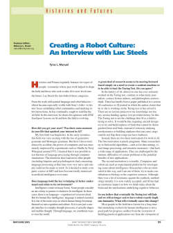Creating a Robot Culture: An Interview with Luc