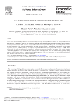 A Fiber Distributed Model of Biological Tissues