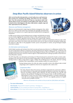 Deep Blue: Pacific Island fisheries observers in action