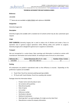 Extremity Surgery Drape Set Datasheet
