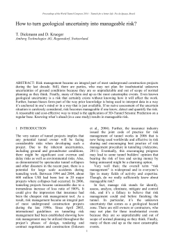 How to turn geological uncertainty into manageable risk?
