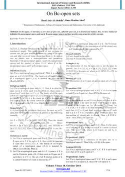 On Bc-open sets - International Journal of Science and Research