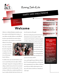 A Happy and Safe Halloween