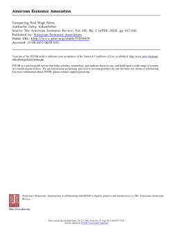 American Economic Association - Institute for International