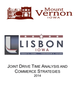 joint drive time analysis and commerce strategies