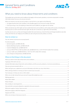 General Terms and Conditions